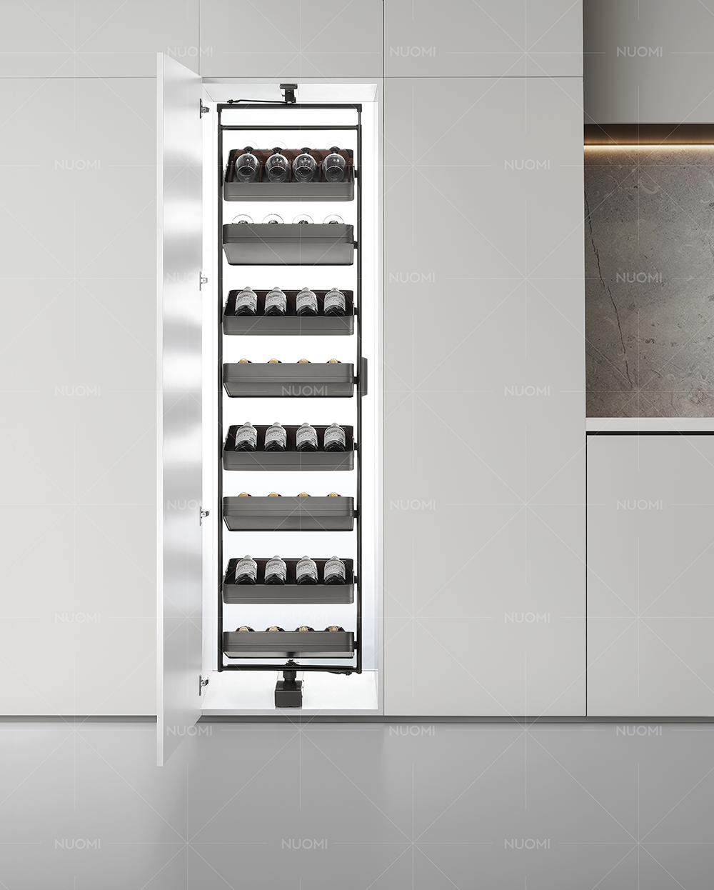 Torre giratoria para vinos 